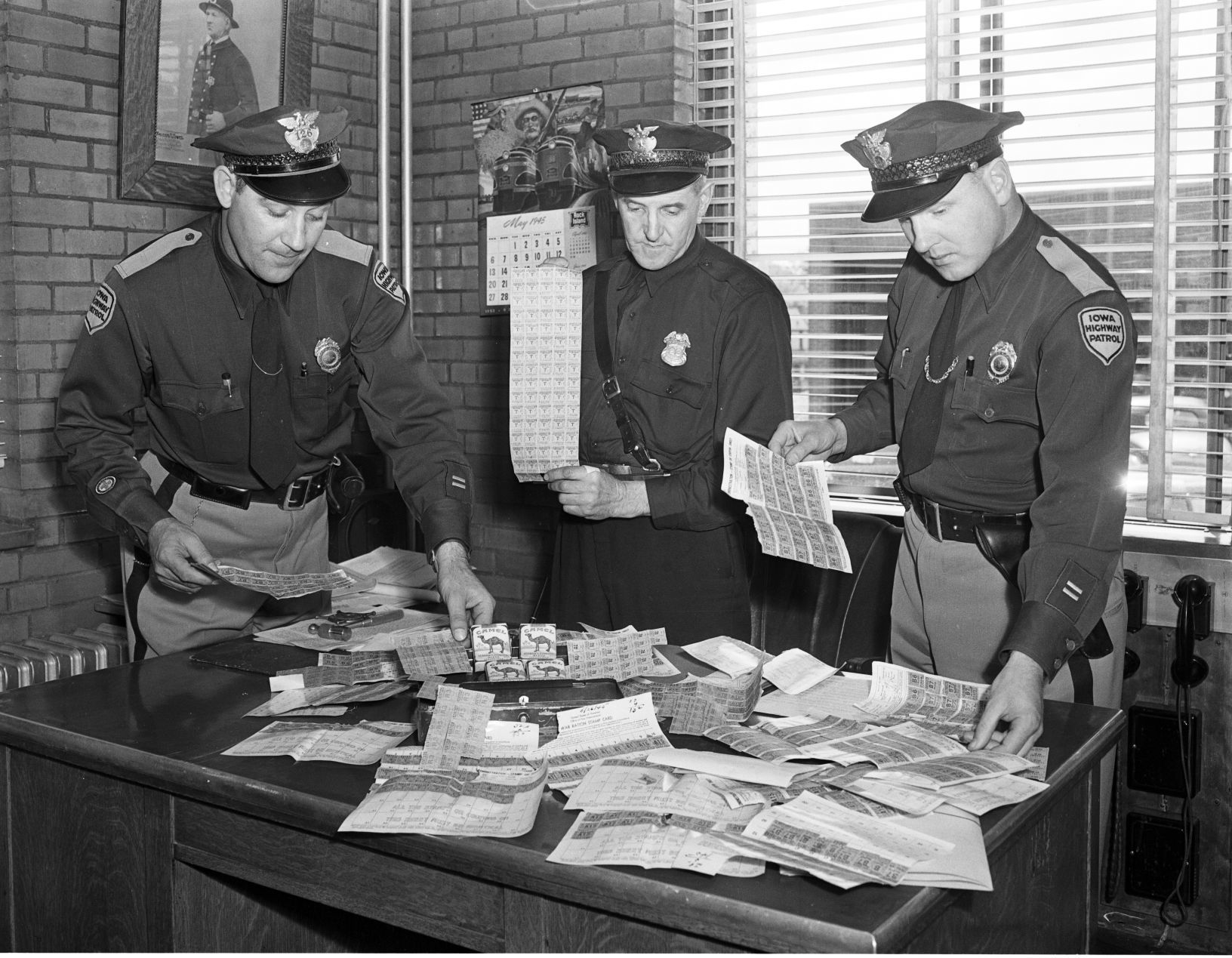Highway Patrolmen with illegal ration books